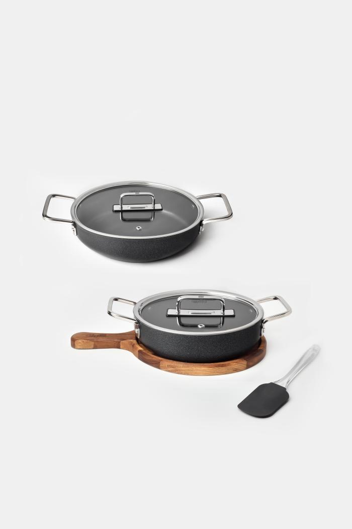 Fin 5 Parça Diamond Sahan Seti Siyah