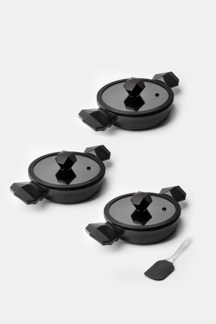 Gal 6 Parça Diamond Sahan Seti Siyah